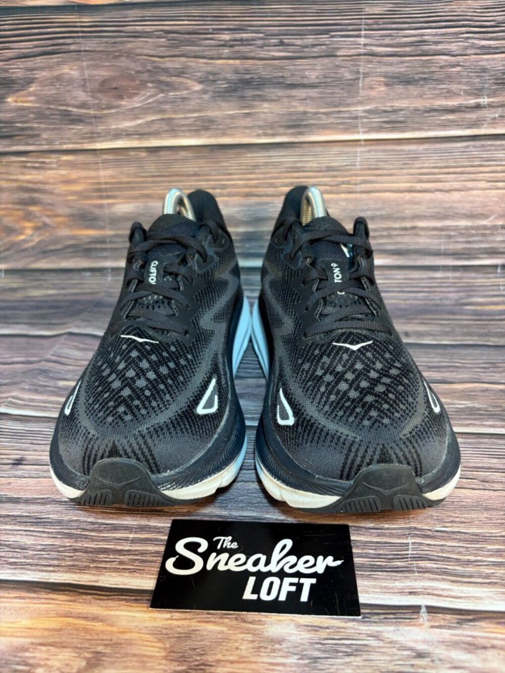Hoka One One Clifton 9 Women's Black Athleitc Running Shoes Size 8.5 - Picture 2 of 8